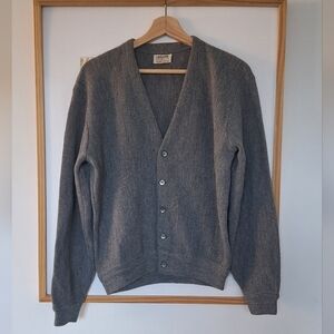Vintage 70s Lorlink 100% Wool Cardigan